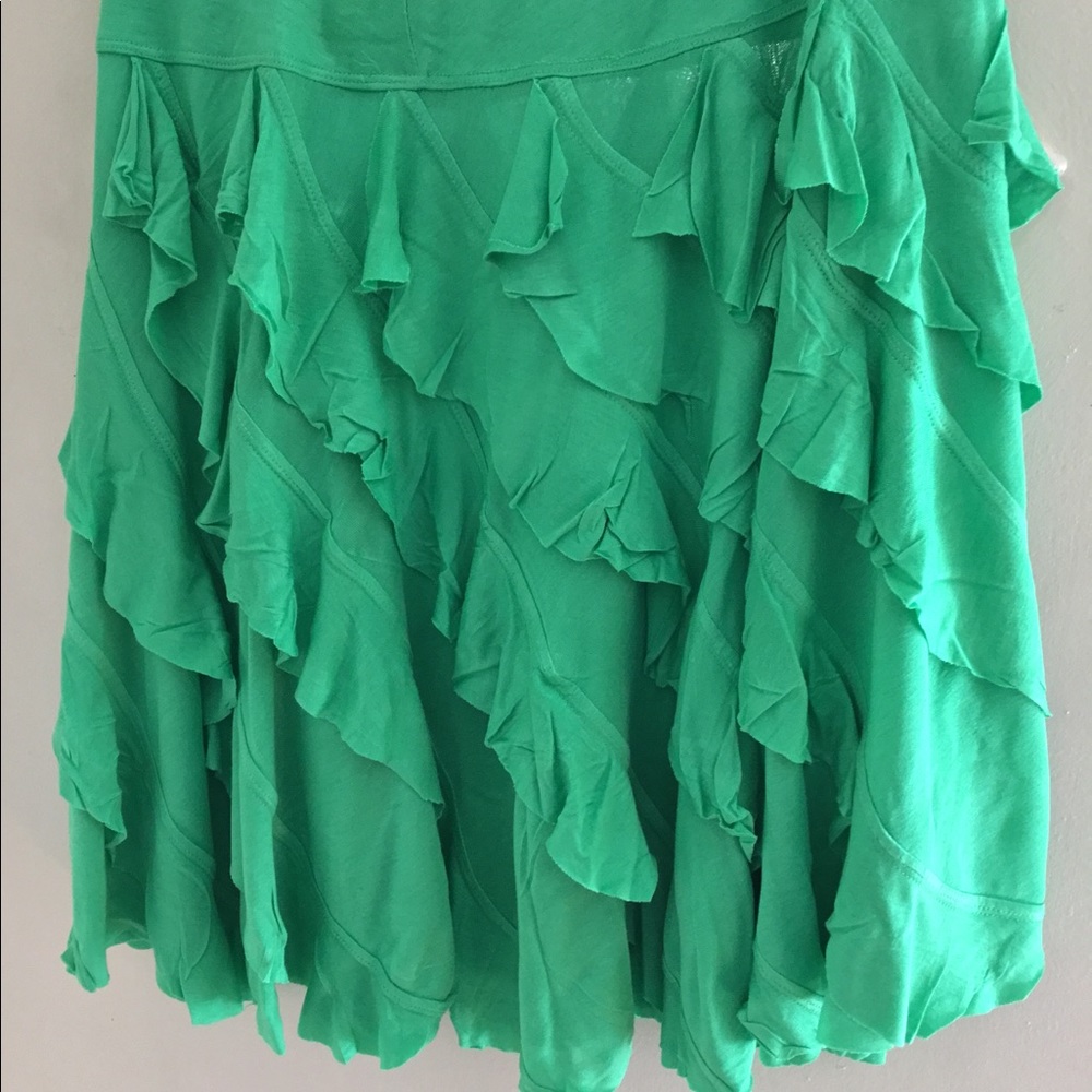 Pull on mini skirt with frill design